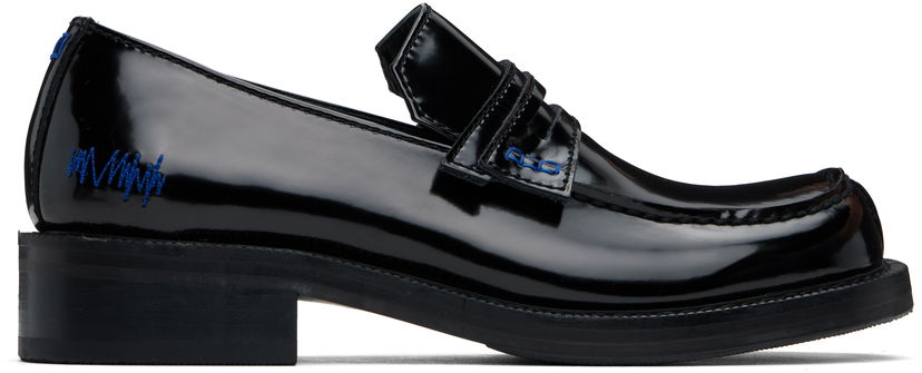 Tenisice i cipele ADER ERROR Curve Patent Leather Loafers Crna | BN01SSCS0102BK