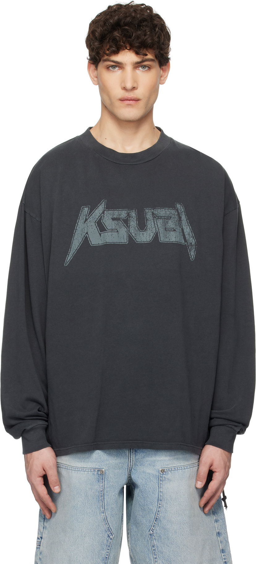 Majica kratkih rukava Ksubi Ksubi Electric Ekcess Long Sleeve T-Shirt Siva | MPS25TE046