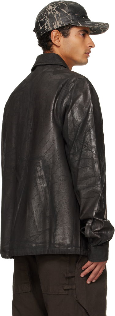 Jakna Rick Owens Rick Owens DRKSHDW Concealed Zipfront Denim Jacket Crna | DU02E7775 BZMC, 2