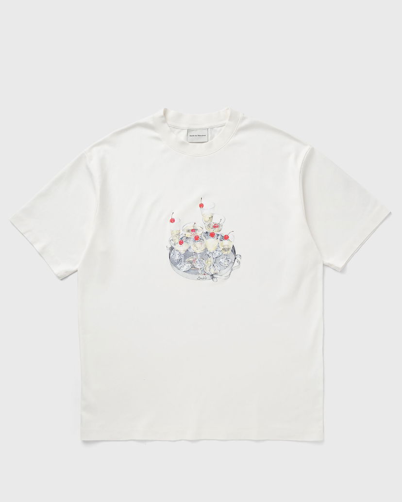 Majica kratkih rukava Drôle de Monsieur Drole de Monsieur Le Cocktails T-Shirt XXL Bijela | G-TS237-CO002-OW