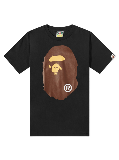 Majica kratkih rukava BAPE Classic Big Ape Head T-Shirt Black Crna | 001TEJ301003M-BLK