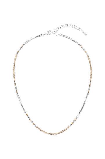 Ogrlica BOSS Adjustable Crystal Necklace Metalik | 1580630