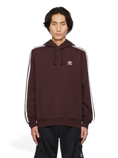 Dukserice adidas Originals 3-Stripe Hoodie Crna | II5768