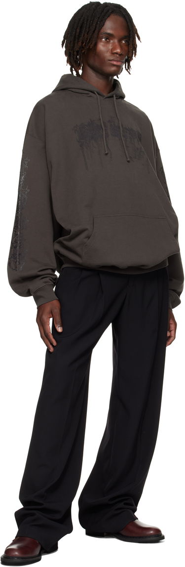 Dukserice VETEMENTS Vetements Cradle of Filth Dripping Logo Oversized Hoodie Siva | UCF76HD450C, 3