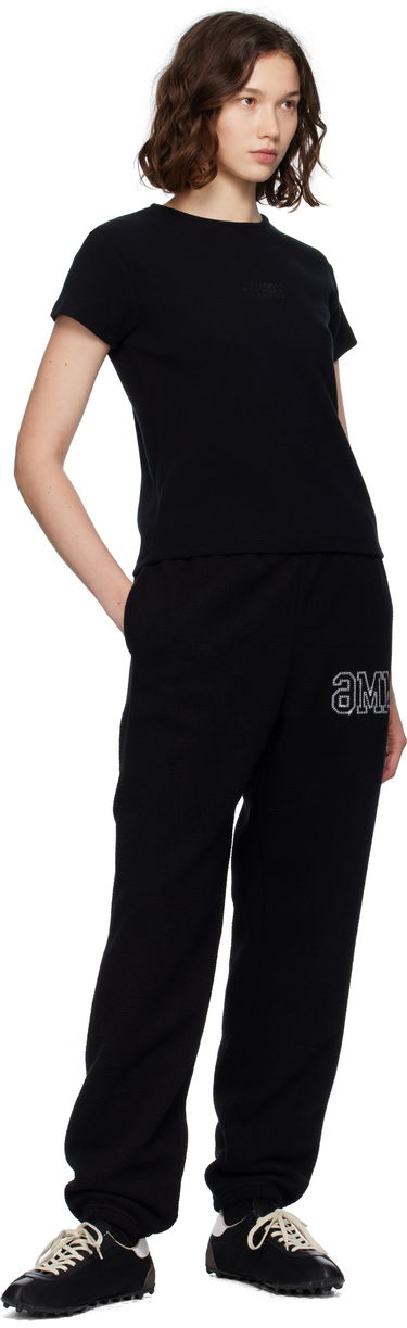 Majica kratkih rukava Maison Margiela MM6 Maison Margiela Ribbed T-Shirt Crna | S52GC0357 M20122, 3