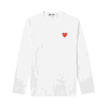 Majica kratkih rukava Comme des Garçons PLAY Basic Logo Tee Bijela | P1T118 2, 0