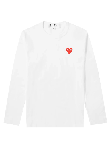 Majica kratkih rukava Comme des Garçons PLAY Basic Logo Tee Bijela | P1T118 2