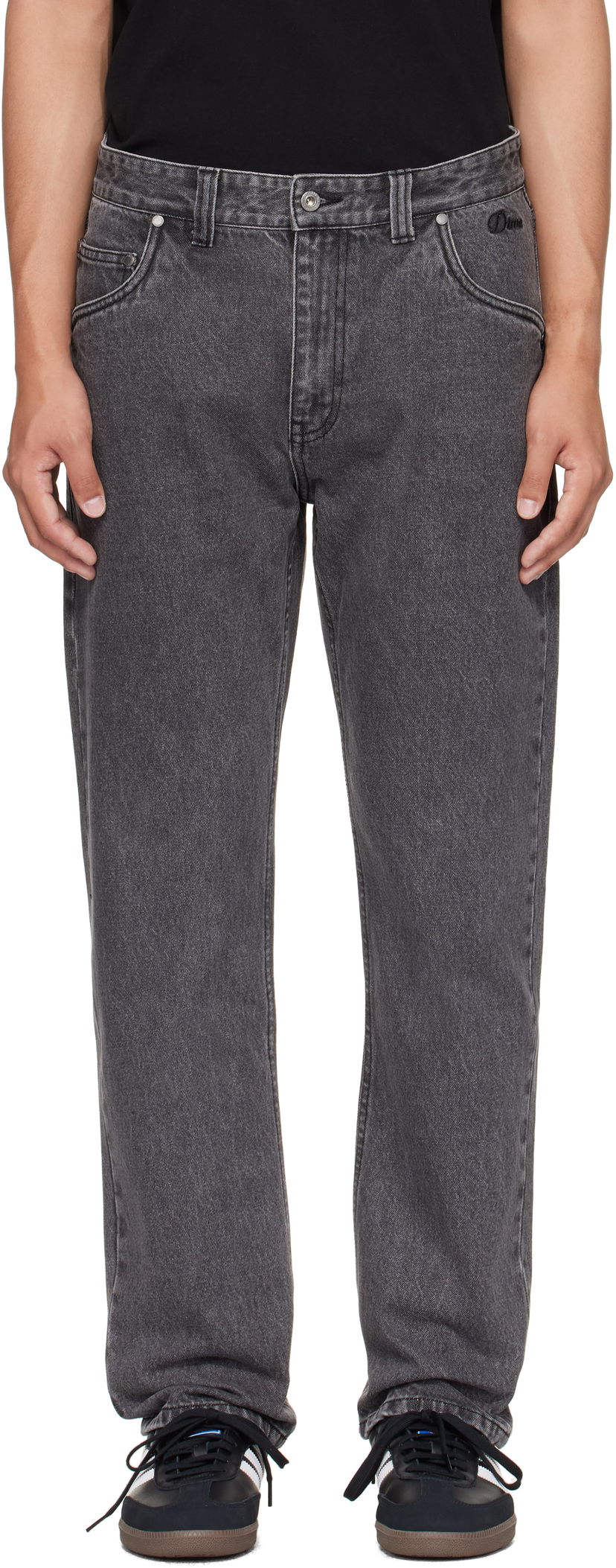 Jeans Dime Dime Straight Jeans Siva | DIMEFA2516BLK
