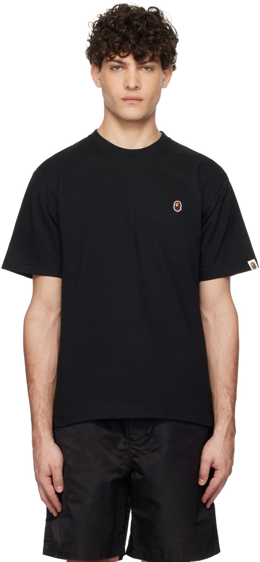 Majica kratkih rukava BAPE Ape Head One Point T-Shirt Crna | 001TEK801004M