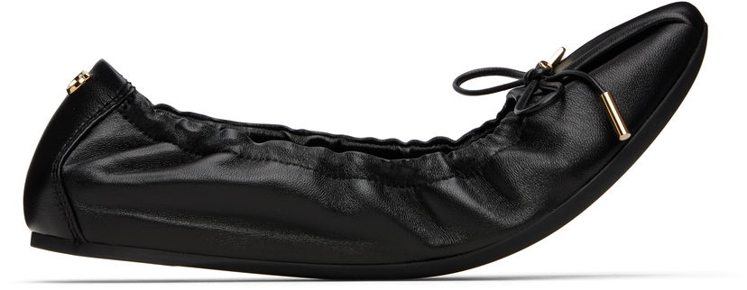 Haljina FERRAGAMO Ferragamo Elasticated Ballerina Flats Crna | 779656
