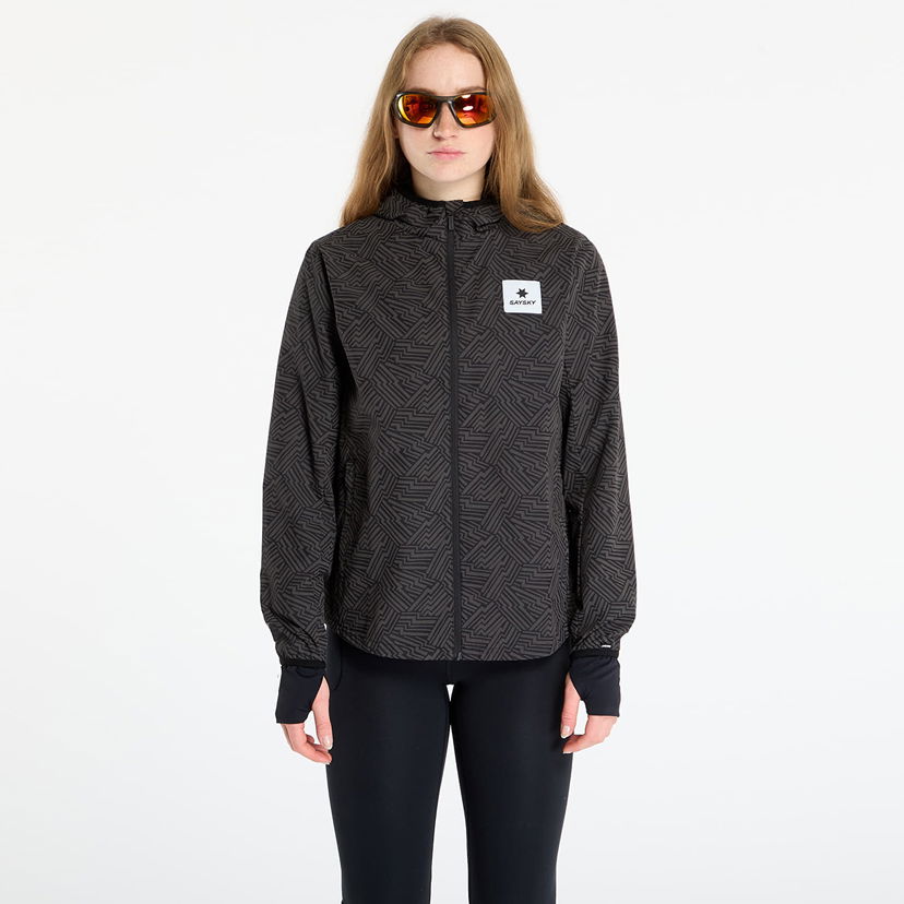 Vjetrovka Saysky Reflective Blaze Patterned Jacket Crna | OWRJA01C1050
