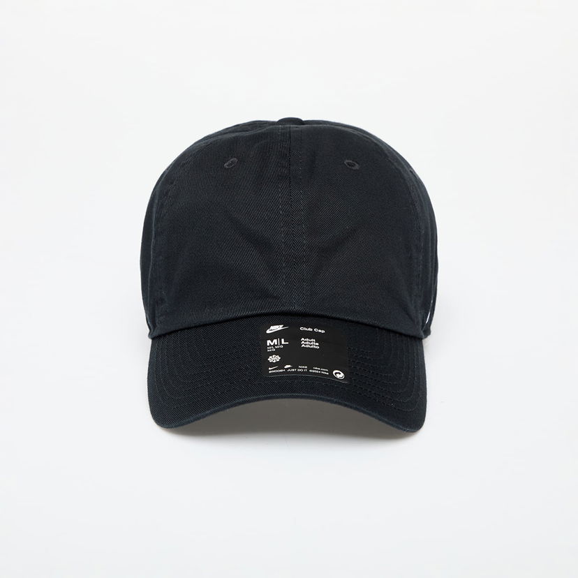 Kapa Nike Club Cap Unstructured Cap Black/ White Crna | FQ1361-010