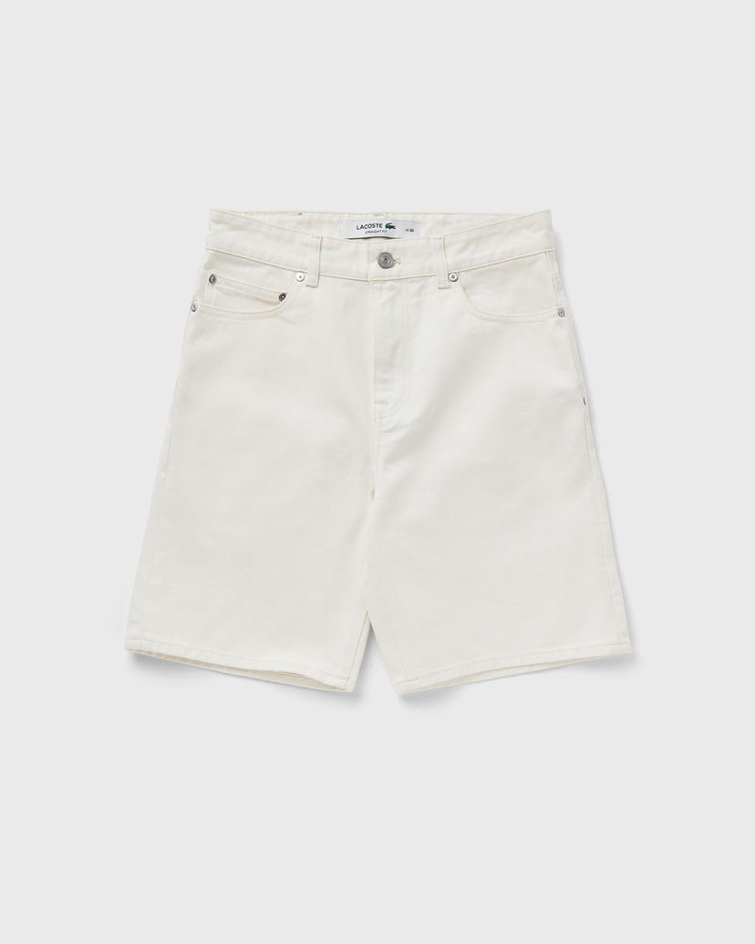 Kratke hlače Lacoste Lacoste Straight Fit Denim Bermuda Shorts Bijela | FH9932-70V