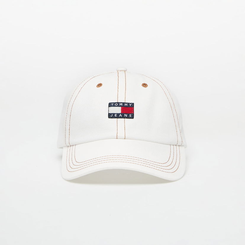 Kapa Tommy Hilfiger Tommy Jeans Heritage Denim Cap Bijela | AW0AW17572 1CD