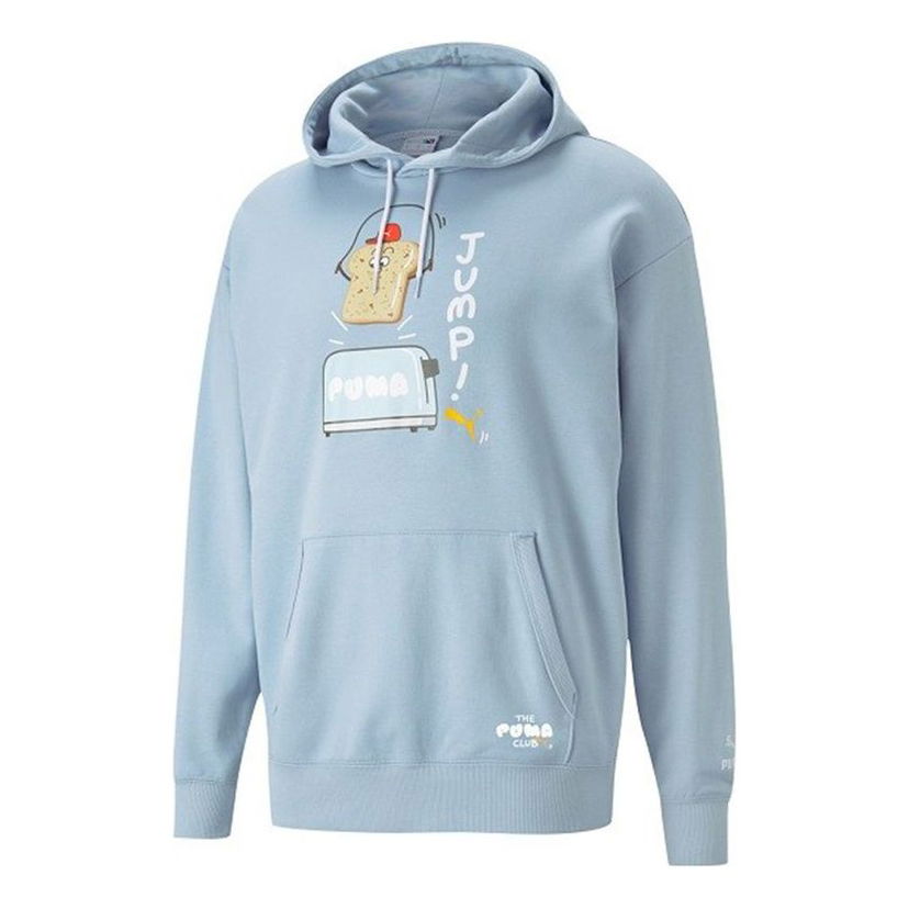 Dukserice Puma Puma Club Graphic Hoodie Plava | 533198-61