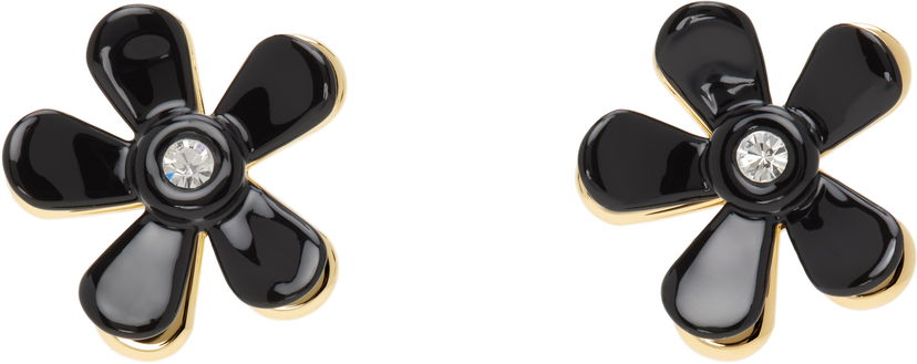 Naušnice Marni Marni Flower Pop Earrings Crna | ORMV0360A0 M2000