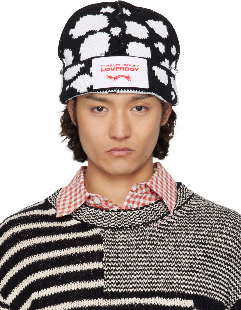 Kapica Charles Jeffrey Loverboy Charles Jeffrey LOVERBOY Knitted Logo Beanie Crna | 54130601
