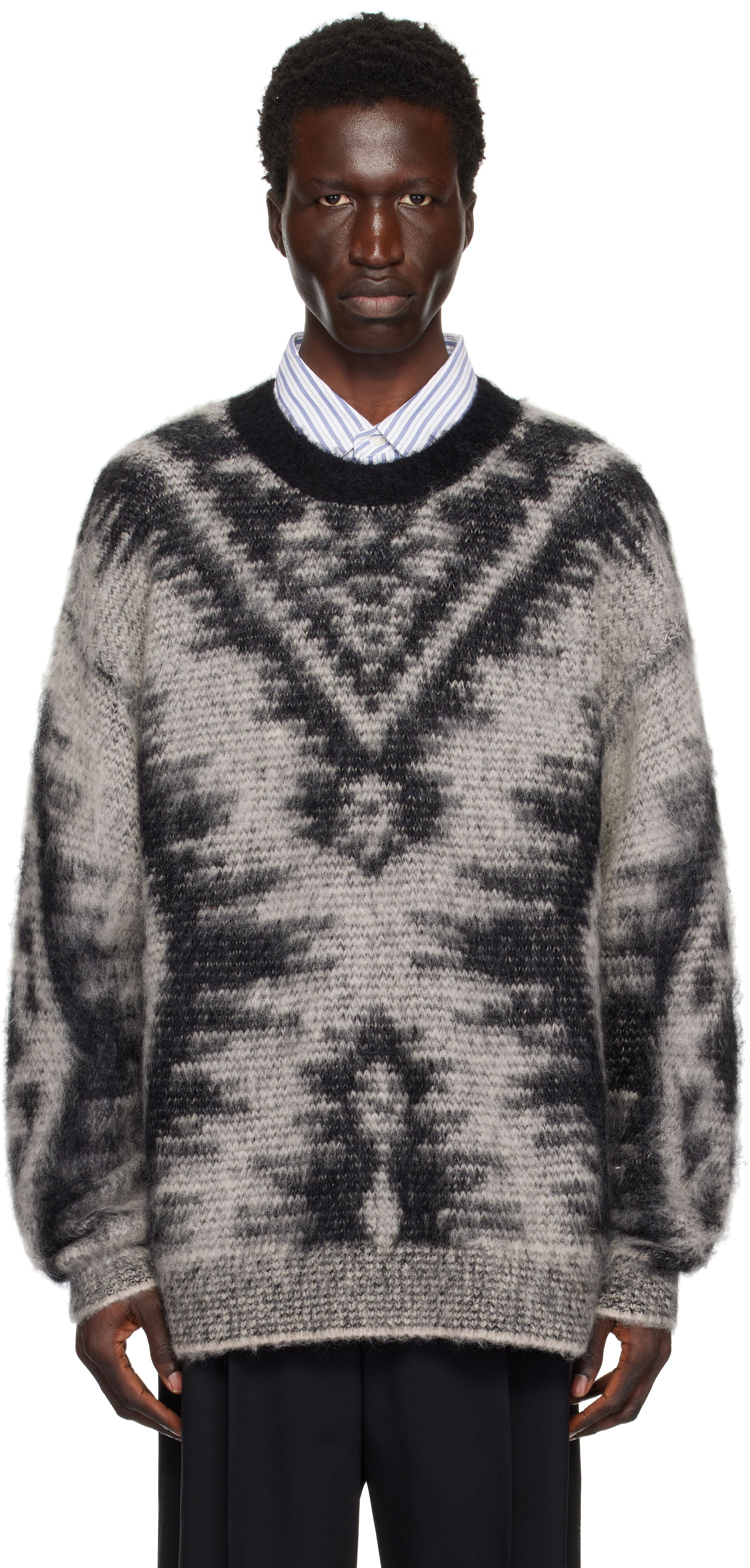 Džemper ISABEL MARANT Isabel Marant Fabo Knitted Sweater Siva | 25PPU0653HA-C1L05H, 0