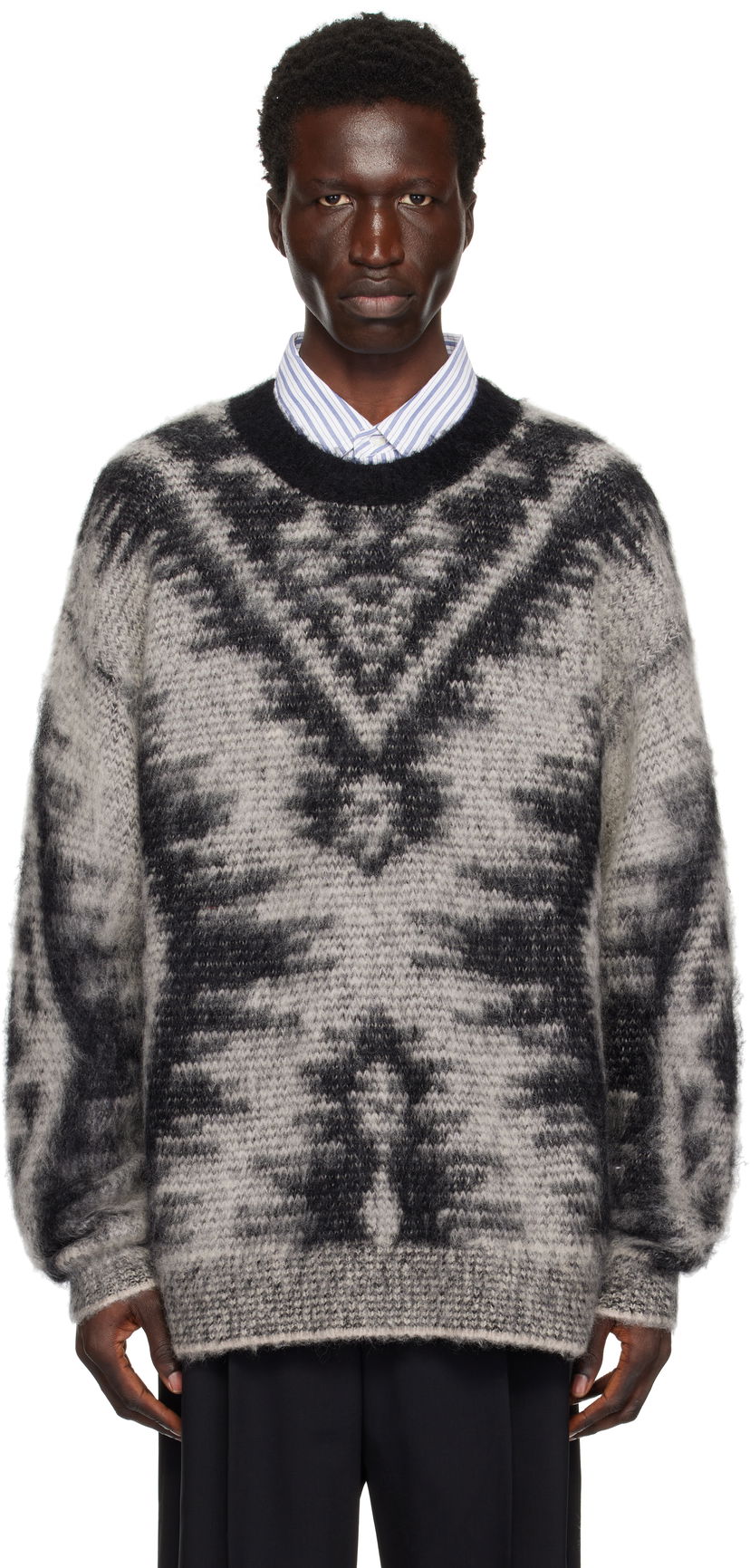 Džemper ISABEL MARANT Isabel Marant Fabo Knitted Sweater Siva | 25PPU0653HA-C1L05H