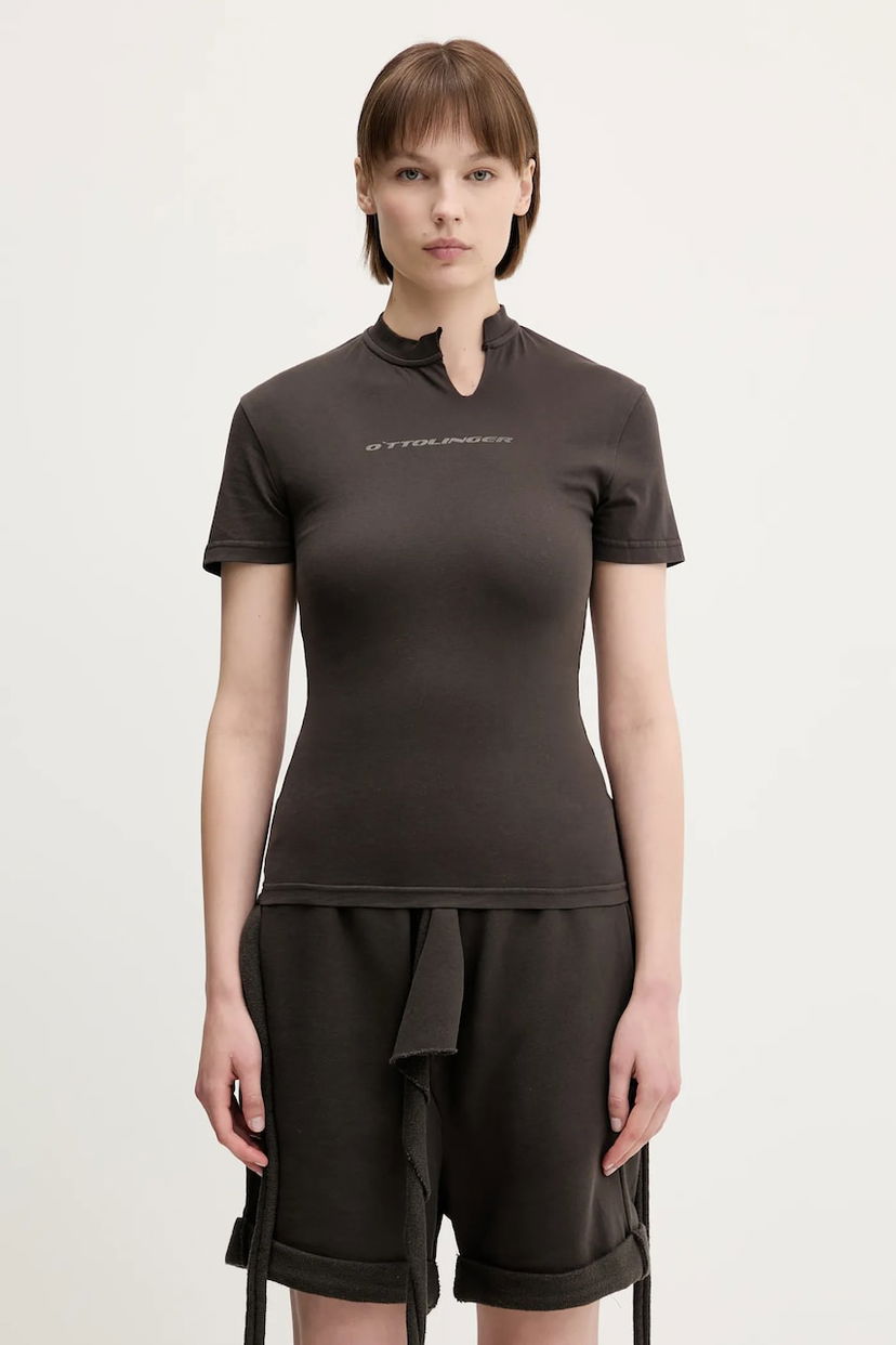 Majica kratkih rukava Ottolinger Ottolinger Cut Out T-Shirt Smeđa | 115.104015.02