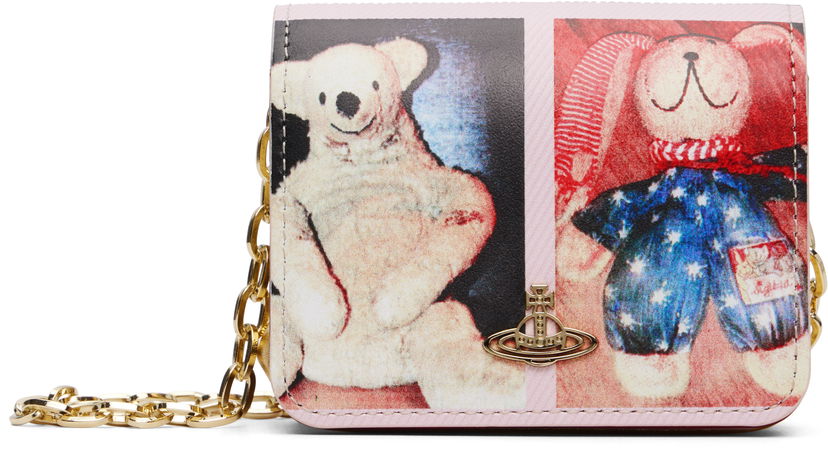 Torba za rame Vivienne Westwood Vivienne Westwood Teddies Mini Flap Crossbody Bag Ružičasta | 5C01000VW-L00AQ-