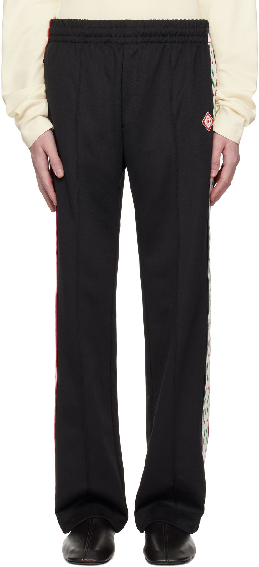 Trenirka Casablanca Laurel Track Pants Crna | MPS25-JTR-230-01