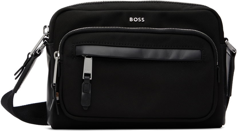 Torba za rame BOSS Logo Hardware Crossbody Bag Crna | 50548010