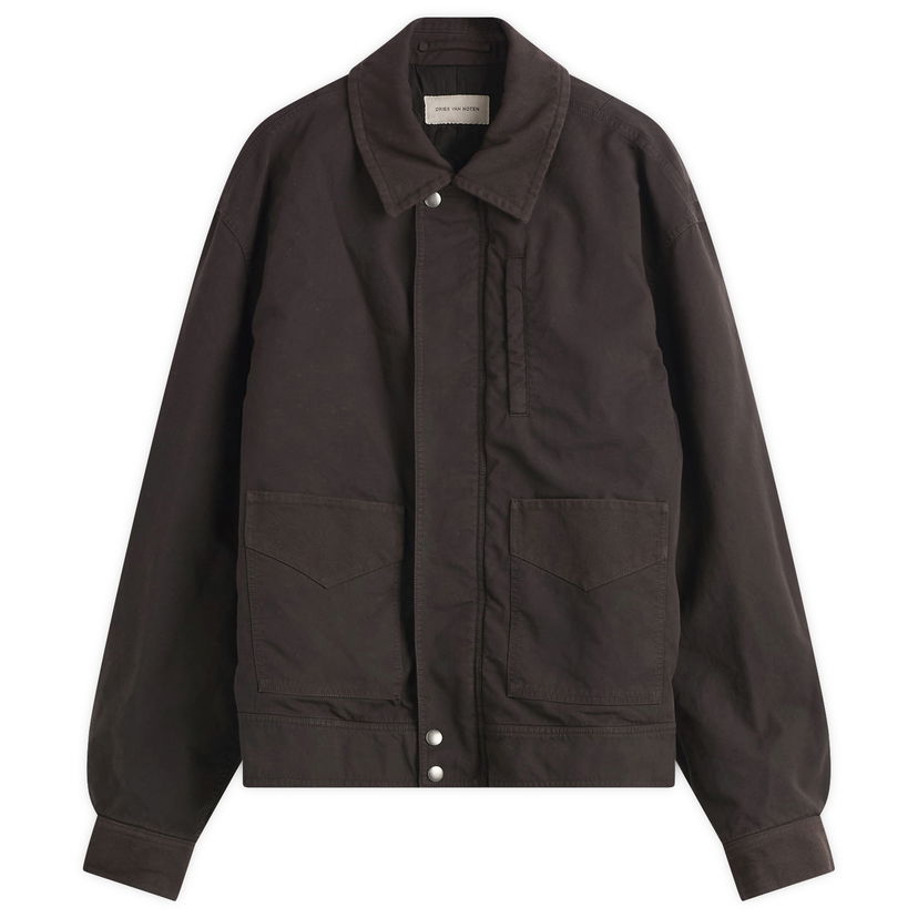 Jakna Dries Van Noten Dries Van Noten Double Weave Cotton Jacket, Size Large Smeđa | 252-020577-2101-703