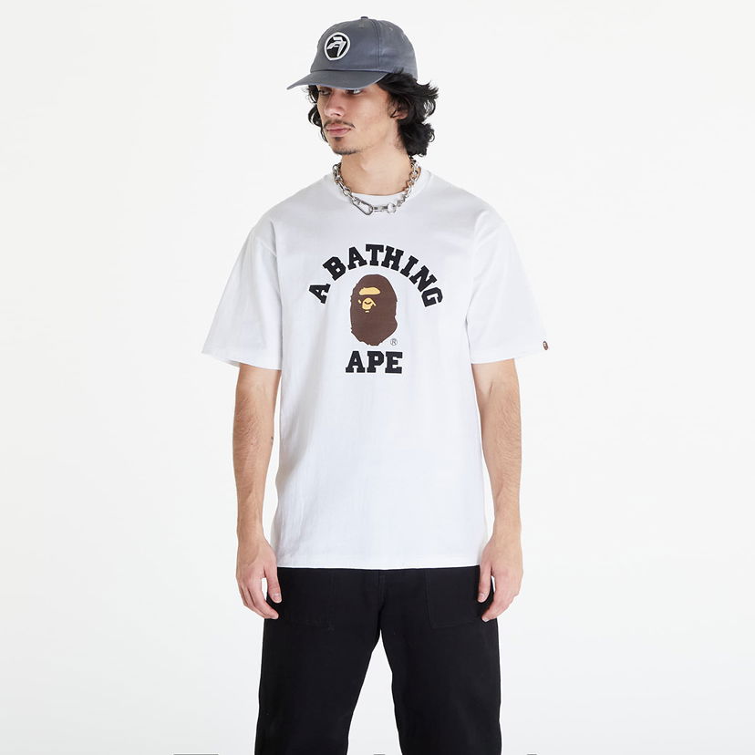 Majica kratkih rukava BAPE College Tee Bijela | 001TEK301001M WHT