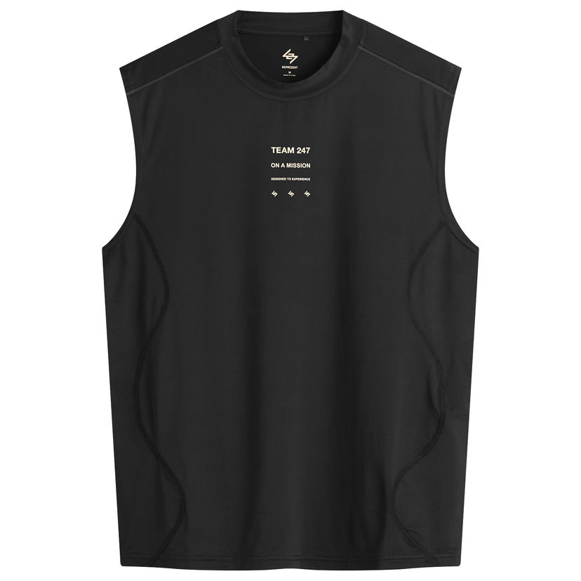 Majica bez rukava Represent Clo 247 Mesh Runner Tank T-Shirt Crna | 247M100019-01