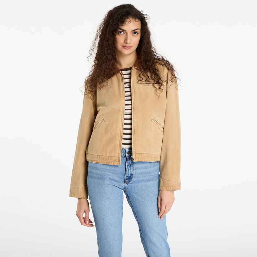 Jakna GUESS Originals Cropped Workwear Jacket Bež | W5BN80WG163-G1K9