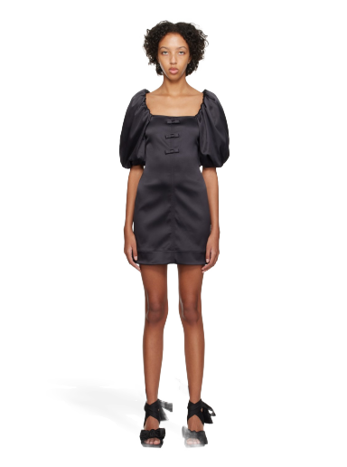 Haljina GANNI Bow Minidress Siva | F8456