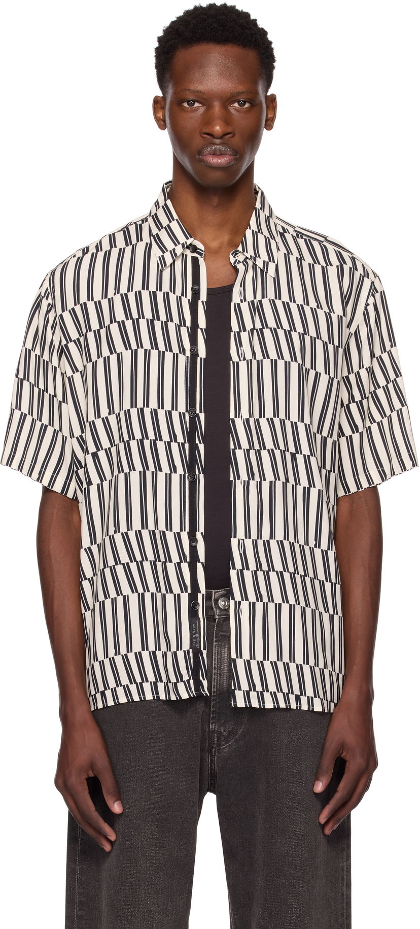 Košulja rag & bone Rag & Bone Dalton Printed Short Sleeve Shirt Višebojno | MBW25PA026LVML