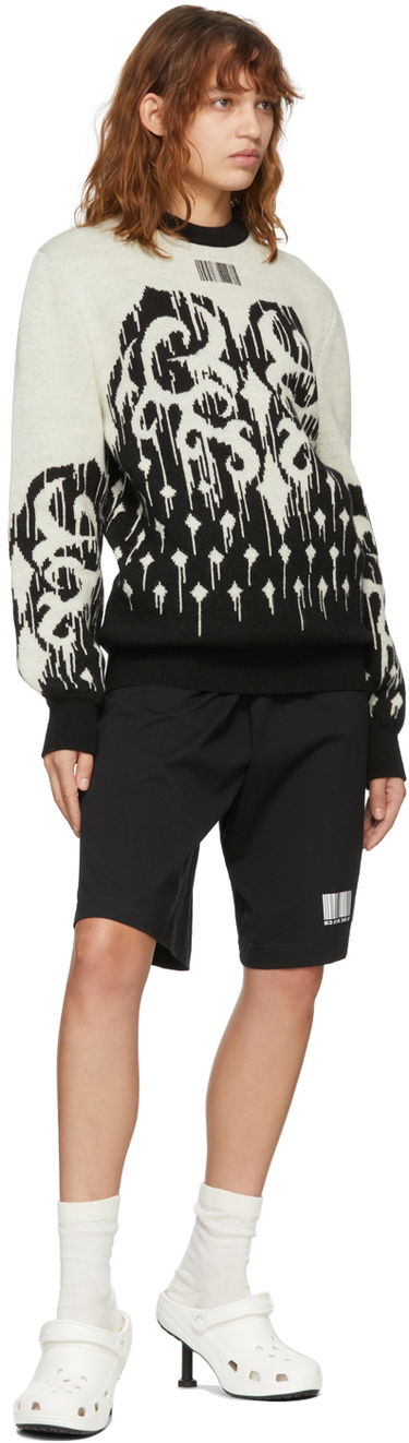 Džemper VETEMENTS Slavic Graphic Print Knit Sweater Bež | VL12KN100B, 3