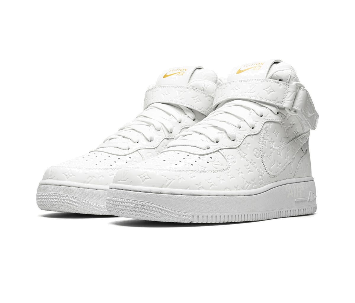 Tenisice i cipele Nike Louis Vuitton By Virgil Abloh x Air Force 1 Mid Bijela | MS0222, 1