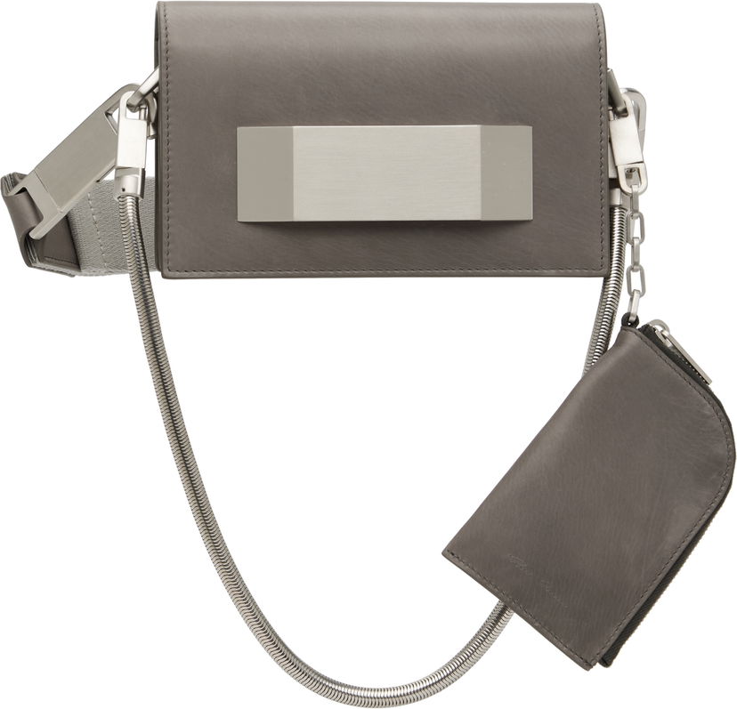 Torba za rame Rick Owens Rick Owens Concordians Mini Griffin Bag Siva | RA02E0741 LCAWEH