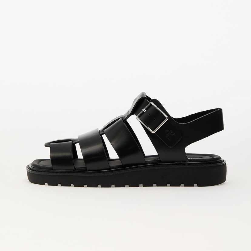 Tenisice i cipele CALVIN KLEIN Jeans Sq Molded Sandal Fisher Black Crna | YW0YW01700 0GJ
