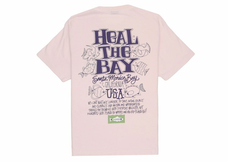 Majica kratkih rukava Stüssy Heal The Bay T-Shirt Ružičasta | 1924911_BLAC
