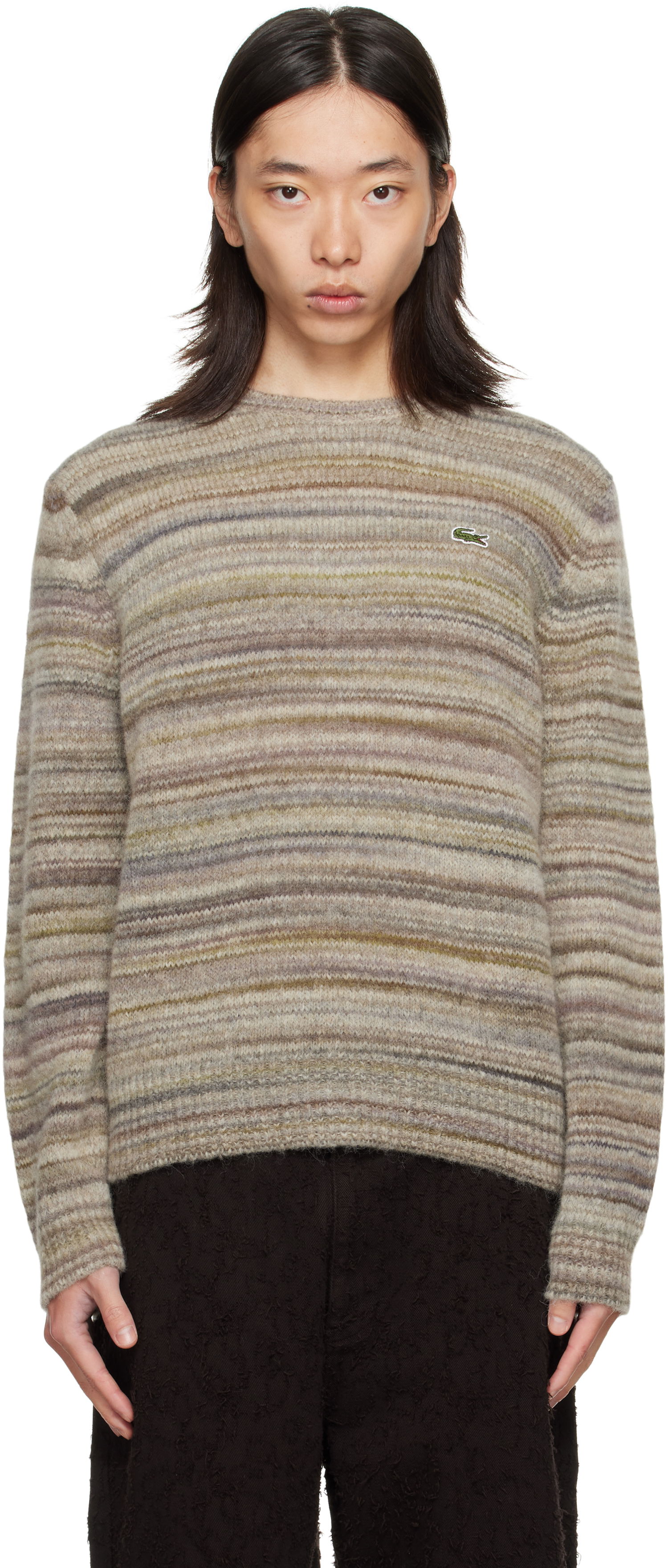 Džemper Lacoste Lacoste Knit Alpaca and Wool Blend Sweater Bež | AH5221_9IP, 0