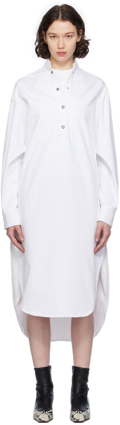 Haljina Khaite Seffi Denim Midi Dress Bijela | 1139918100