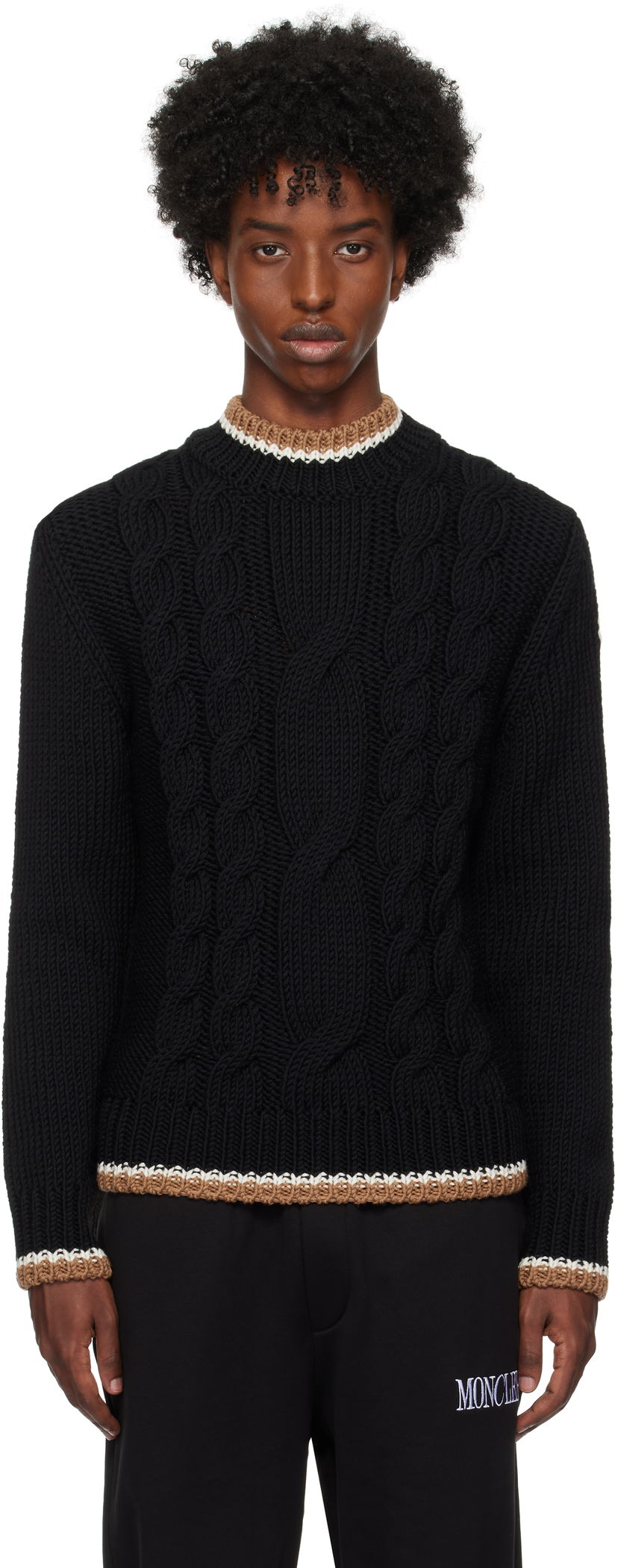 Džemper Moncler Wool Crewneck Sweater Crna | J20919C00021M1172