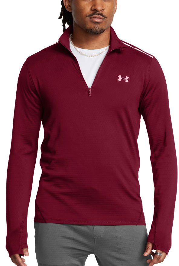 Dukserice Under Armour 1/4 Zip Sweatshirt Crvena | 1387793-625