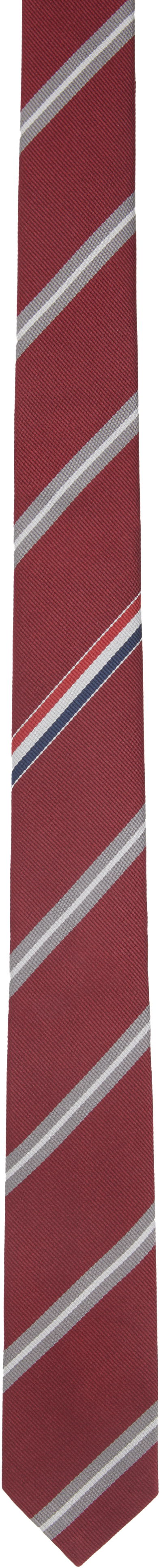 Šal Thom Browne Thom Browne Jacquard Classic Tie Crvena | MNL001A-F0954