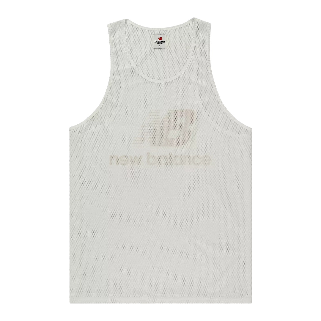 Majica bez rukava New Balance Made in USA Logo Training Tank Top Bijela | MT31545-SST, 0