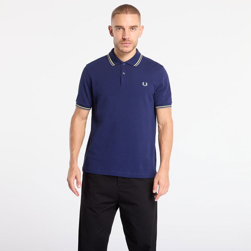 Polo majica Fred Perry Twin Tipped Polo Shirt Tamnoplava | M3600 48A