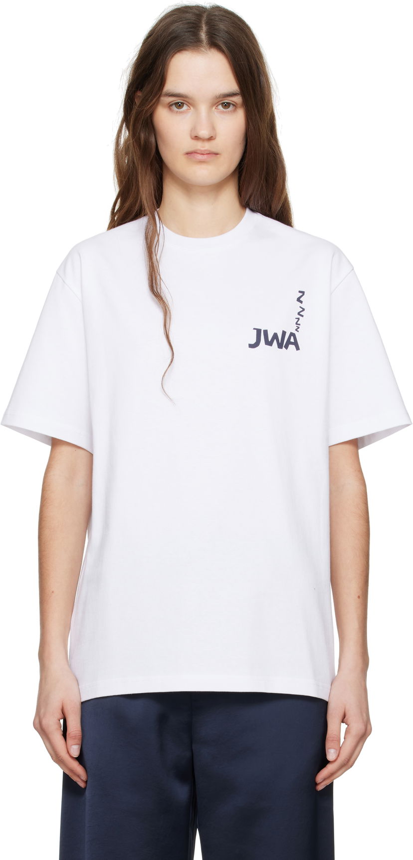 Majica kratkih rukava JW Anderson JW Anderson JWA Print T-Shirt Bijela | JT0285-PG1510