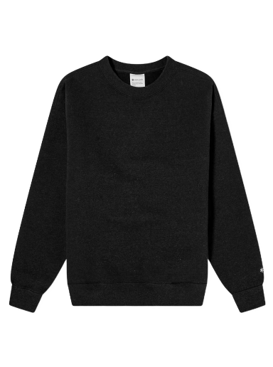 Dukserice Snow Peak Recycled Cotton Crew Neck Sweat Crna | SW-22SU401-BK