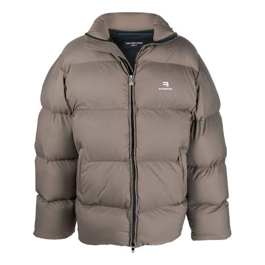 Pernata jakna Balenciaga Balenciaga Sporty B Puffer Jacket Siva | 681440TJO032122