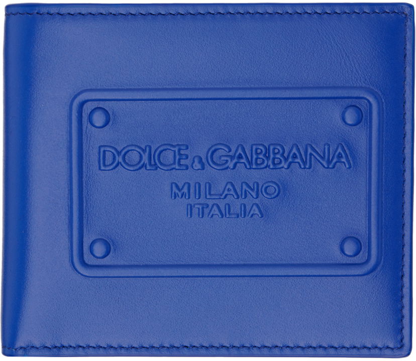 Novčanik Dolce & Gabbana Blue Raised Logo Wallet Plava | BP1321AG218