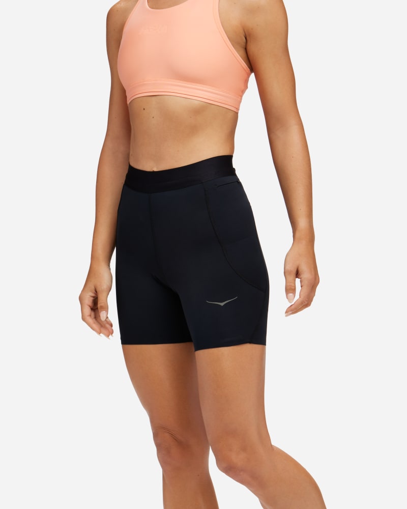 Kratke hlače Hoka One One Novafly 6'' Knit Shorts Crna | 1151088-BLK